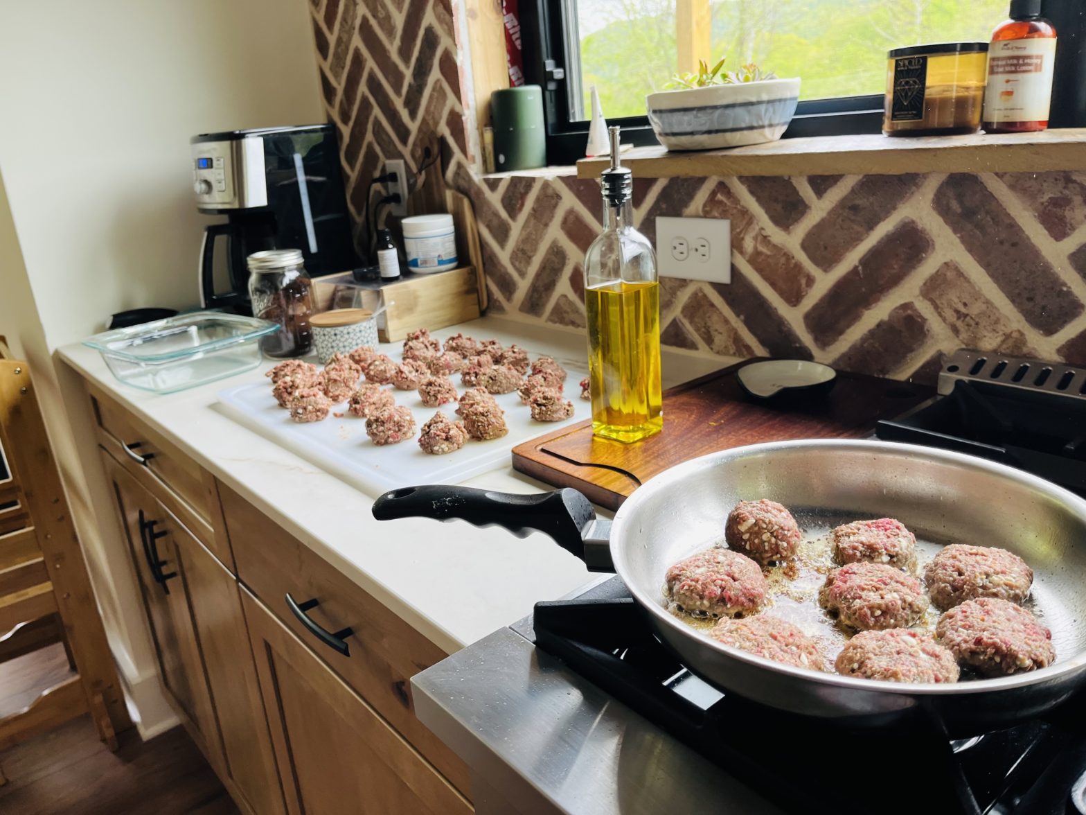 postpartum meal of meatballs for the freezer